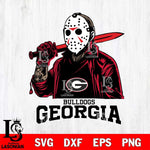 Georgia Bulldogs Jason Voorhees Horror Halloween Svg Eps Dxf Png File, NCAA svg, Digital Download, Instant Download