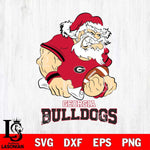 Georgia Bulldogs Santa Claus Angry Svg dxf eps png pdf file,NCAA svg,Digital Download,Cricut file
