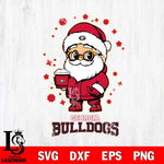 Georgia Bulldogs Santa Claus Coffe Svg dxf eps png pdf file,NCAA svg,Digital Download,Cricut file