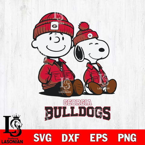 Georgia Bulldogs Snoopy Sport 6 Svg Eps Dxf Png File, Digital Download