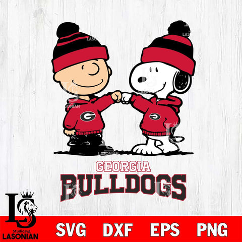 Georgia Bulldogs Snoopy Sport 9 Svg Eps Dxf Png File, Digital Download