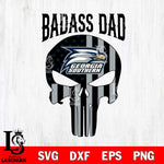 Georgia Southern Eagles Badass Dad Svg Eps Dxf Png File, Digital Download, Instant Download