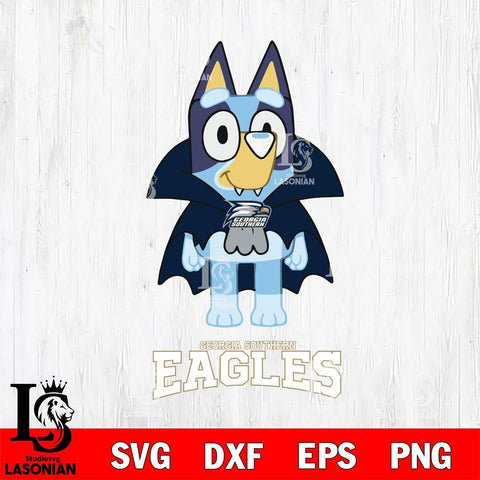 Georgia Southern Eagles Bluey Dracula Halloween Svg Eps Dxf Png File, Digital Download, Instant Download