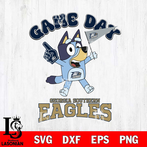 Georgia Southern Eagles Bluey Game Day Svg Eps Dxf Png File, Digital Download, Instant Download
