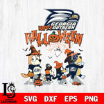 Georgia Southern Eagles Bluey Halloween Family Svg Eps Dxf Png File, Digital Download, Instant Download