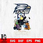Georgia Southern Eagles Bluey Halloween NCAA 2 Svg Eps Dxf Png File, Digital Download, Instant Download