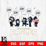 Georgia Southern Eagles Bluey Halloween Spooky Svg Eps Dxf Png File, Digital Download, Instant Download