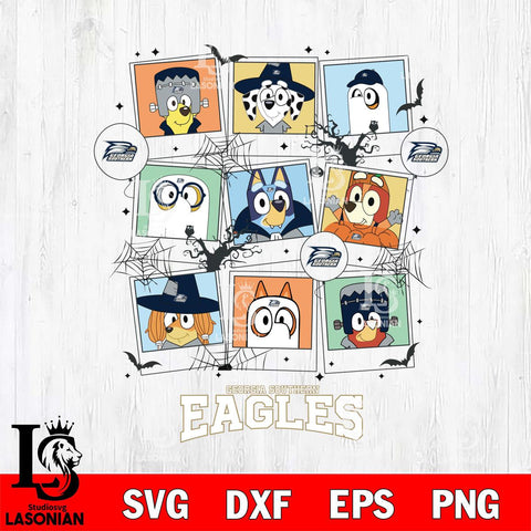 Georgia Southern Eagles Bluey Halloween Sport Svg Eps Dxf Png File, Digital Download, Instant Download
