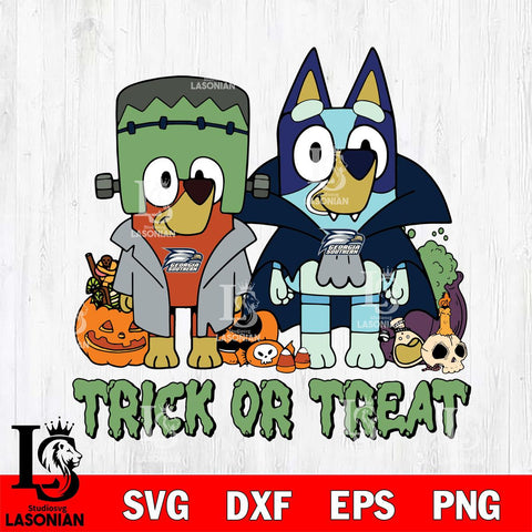 Georgia Southern Eagles Bluey Halloween Trick or Treat Svg Eps Dxf Png File, Digital Download, Instant Download