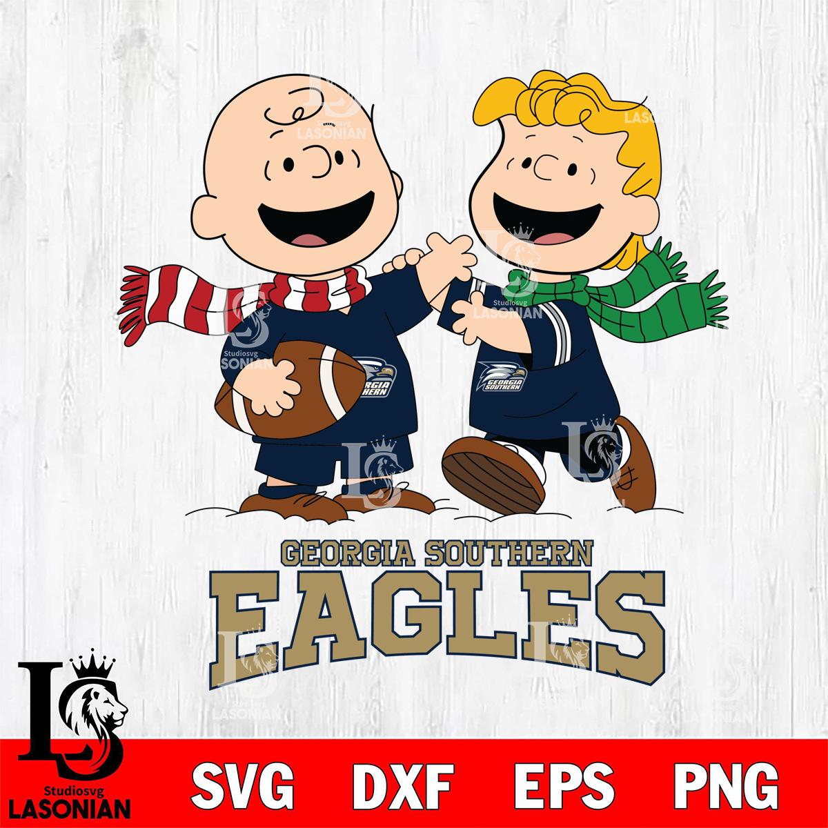 Georgia Southern Eagles Charlie Brown & Linus Football – lasoniansvg