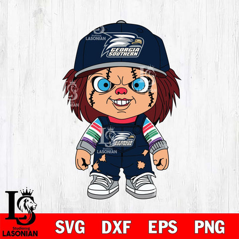 Georgia Southern Eagles Chucky Football Horror Halloween Svg Eps Dxf Png File, NCAA svg, Digital Download, Instant Download