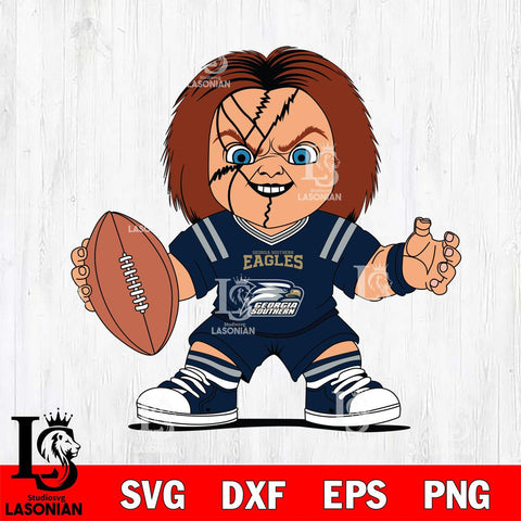 Georgia Southern Eagles Chucky Horror 2 Svg Eps Dxf Png File, NCAA svg, Digital Download, Instant Download