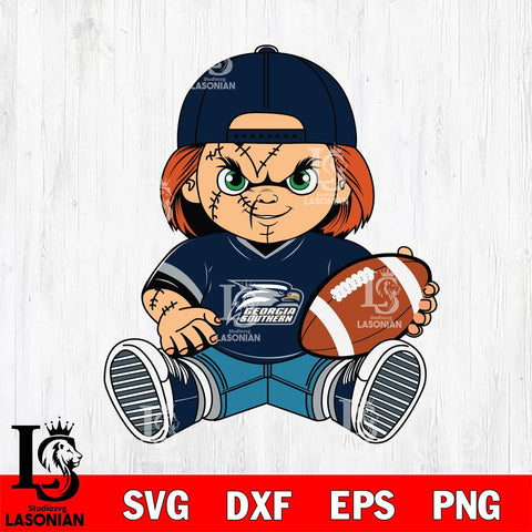 Georgia Southern Eagles Chucky Horror 3 Svg Eps Dxf Png File, NCAA svg, Digital Download, Instant Download