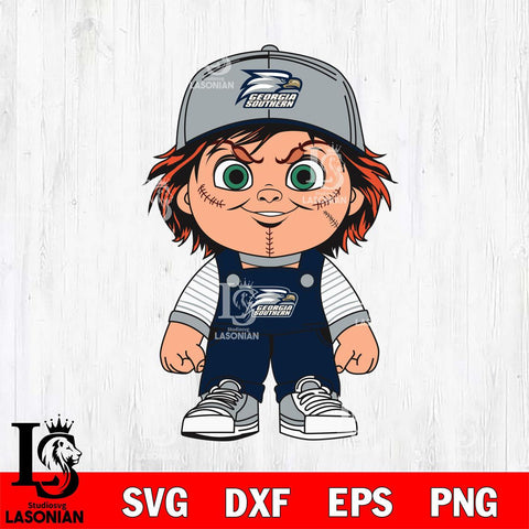 Georgia Southern Eagles Chucky Horror Svg Eps Dxf Png File, NCAA svg, Digital Download, Instant Download