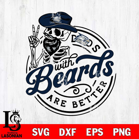 Georgia Southern Eagles Dad With Beard Are Better Svg Eps Dxf Png File, Digital Download, Instant Download
