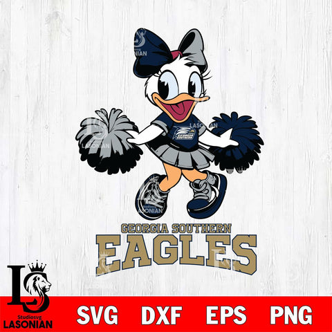 Georgia Southern Eagles Daisy Duck Cheerleader Disney, Svg Eps Dxf Png File, Digital Download