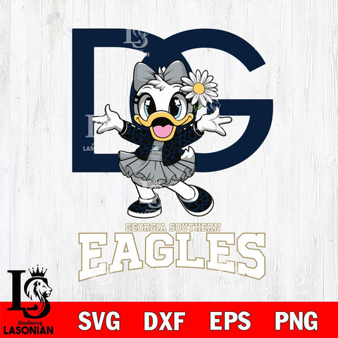 Georgia Southern Eagles Dolce And Gabbana Daisy Duck Disney Svg Eps Dxf Png File, Digital Download, Instant Download