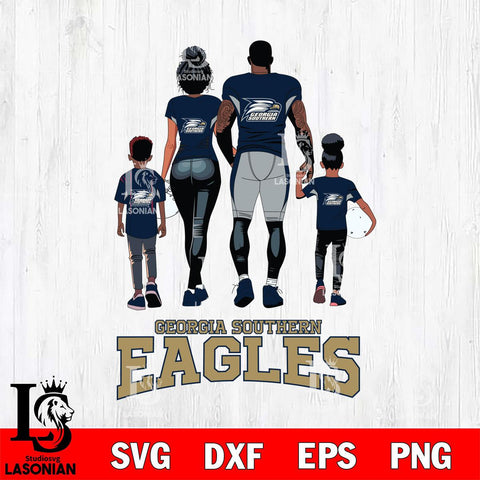 Georgia Southern Eagles Family Love Rugby SVG DXF EPS PNG FILE,NCAA SVG, Father day Digital Download,Instant Download, Silhouette