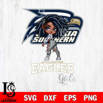 Georgia Southern Eagles Fan Girl Svg Eps Dxf Png File, Digital Download, Instant Download