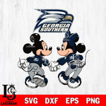 Georgia Southern Eagles Fan Minnie And Mickey Love Svg Eps Dxf Png File, Digital Download, Instant Download