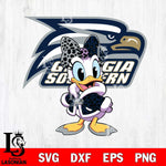 Georgia Southern Eagles Fancy Daisy Duck Disney Svg Eps Dxf Png File, Digital Download, Instant Download