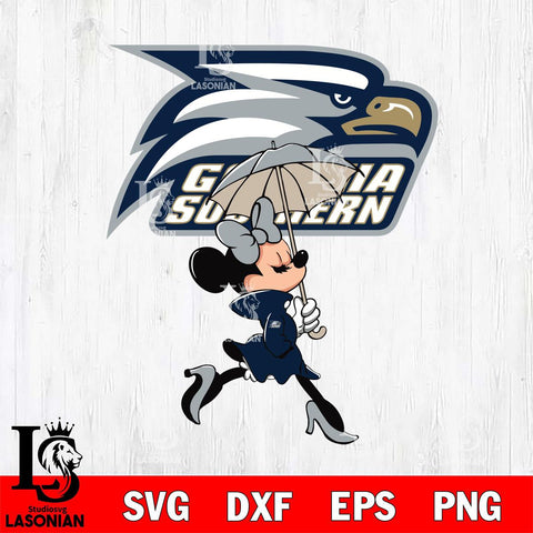 Georgia Southern Eagles Fancy Minnie Svg Eps Dxf Png File, Digital Download, Instant Download