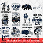 Georgia Southern Eagles Fathers Day NCAA Bundle 12 Svg Eps Dxf Png File, Digital Download, Instant Download