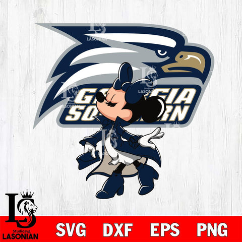Georgia Southern Eagles Glamorous Minnie Svg Eps Dxf Png File, Digital Download, Instant Download
