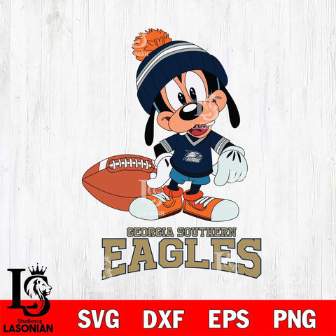 Georgia Southern Eagles Goofy Football SVG DXF EPS PNG FILE,NCAA svg ,Football Digital Download,Instant Download, Silhouette