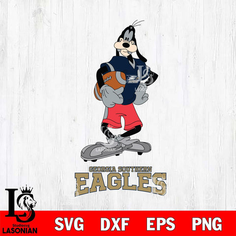 Georgia Southern Eagles Goofy Player SVG DXF EPS PNG FILE,NCAA svg ,Football Digital Download,Instant Download, Silhouette