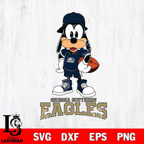 Georgia Southern Eagles Goofy rugby SVG DXF EPS PNG FILE,NCAA svg ,Football Digital Download,Instant Download, Silhouette