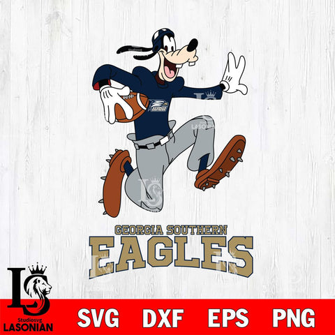Georgia Southern Eagles Goofy rugby Sport SVG DXF EPS PNG FILE,NCAA svg ,Football Digital Download,Instant Download, Silhouette