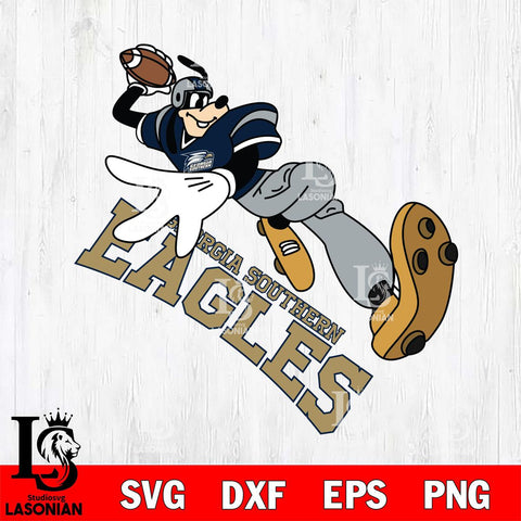 Georgia Southern Eagles Goofy rugby player SVG DXF EPS PNG FILE,NCAA svg ,Football Digital Download,Instant Download, Silhouette