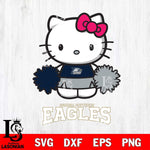 Georgia Southern Eagles Hello Kitty Cheerleader 2 Svg Eps Dxf Png File, Digital Download, Instant Download