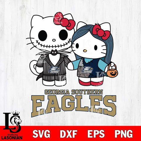 Georgia Southern Eagles Hello Kitty Horror 11 Svg Eps Dxf Png File, Digital Download
