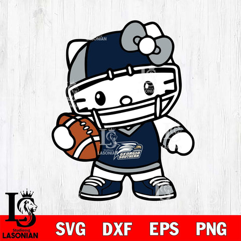 Georgia Southern Eagles Hello Kitty sport 2 Svg Eps Dxf Png File, NCAA svg, Digital Download, Instant Download