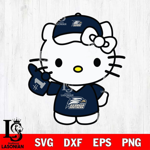 Georgia Southern Eagles Hello Kitty sport 5 Svg Eps Dxf Png File, NCAA svg, Digital Download, Instant Download