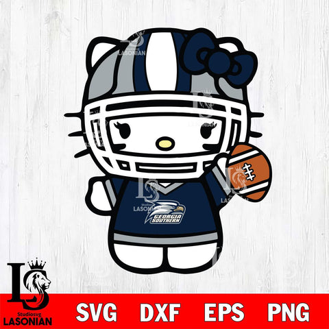 Georgia Southern Eagles Hello Kitty sport 9 Svg Eps Dxf Png File, NCAA svg, Digital Download, Instant Download