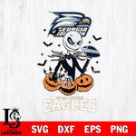 Georgia Southern Eagles Jack Skellington 2 halloween Svg Eps Dxf Png File, NCAA svg, Digital Download, Instant Download