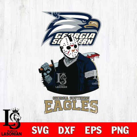 Georgia Southern Eagles Jason Voorhees 10 Svg Eps Dxf Png File, Digital Download