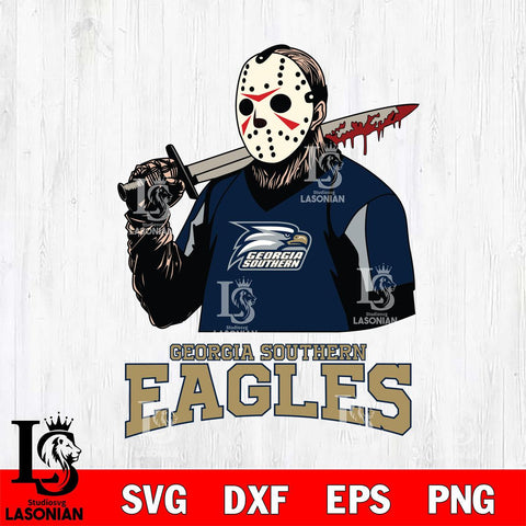 Georgia Southern Eagles Jason Voorhees 11 Svg Eps Dxf Png File, Digital Download