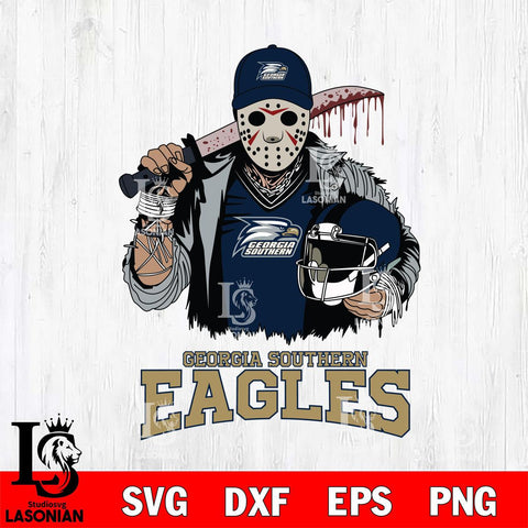 Georgia Southern Eagles Jason Voorhees 2 Svg Eps Dxf Png File, Digital Download