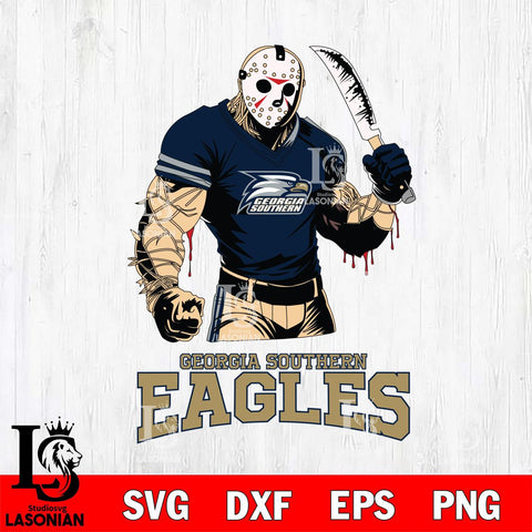 Georgia Southern Eagles Jason Voorhees Svg Eps Dxf Png File, Digital Download