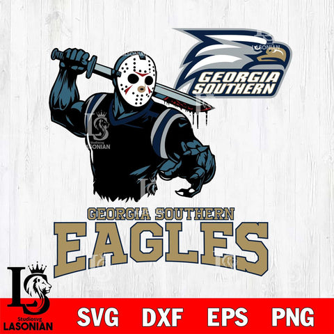 Georgia Southern Eagles Jason Voorhees 5 Svg Eps Dxf Png File, Digital Download