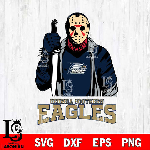 Georgia Southern Eagles Jason Voorhees 6 Svg Eps Dxf Png File, Digital Download