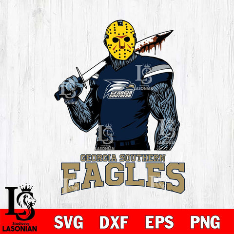 Georgia Southern Eagles Jason Voorhees 7 Svg Eps Dxf Png File, Digital Download
