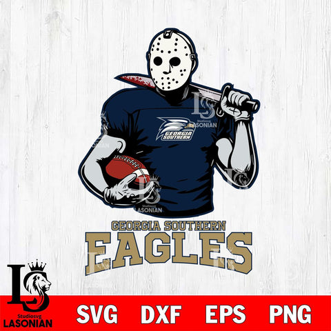 Georgia Southern Eagles Jason Voorhees 9 Svg Eps Dxf Png File, Digital Download