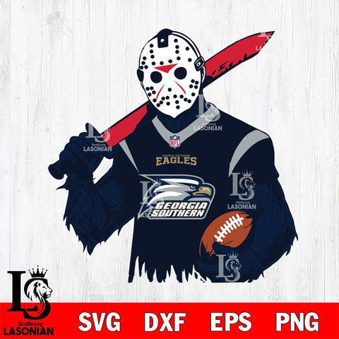 Georgia Southern Eagles Jason Voorhees Horror 11 Svg Eps Dxf Png File, NCAA svg, Digital Download, Instant Download