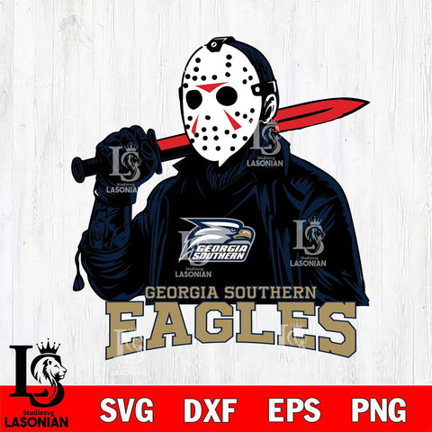 Georgia Southern Eagles Jason Voorhees Horror 12 Svg Eps Dxf Png File, NCAA svg, Digital Download, Instant Download