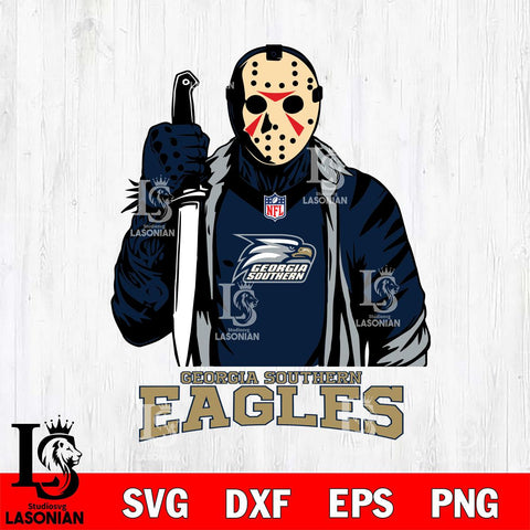 Georgia Southern Eagles Jason Voorhees Horror 3 Svg Eps Dxf Png File, NCAA svg, Digital Download, Instant Download